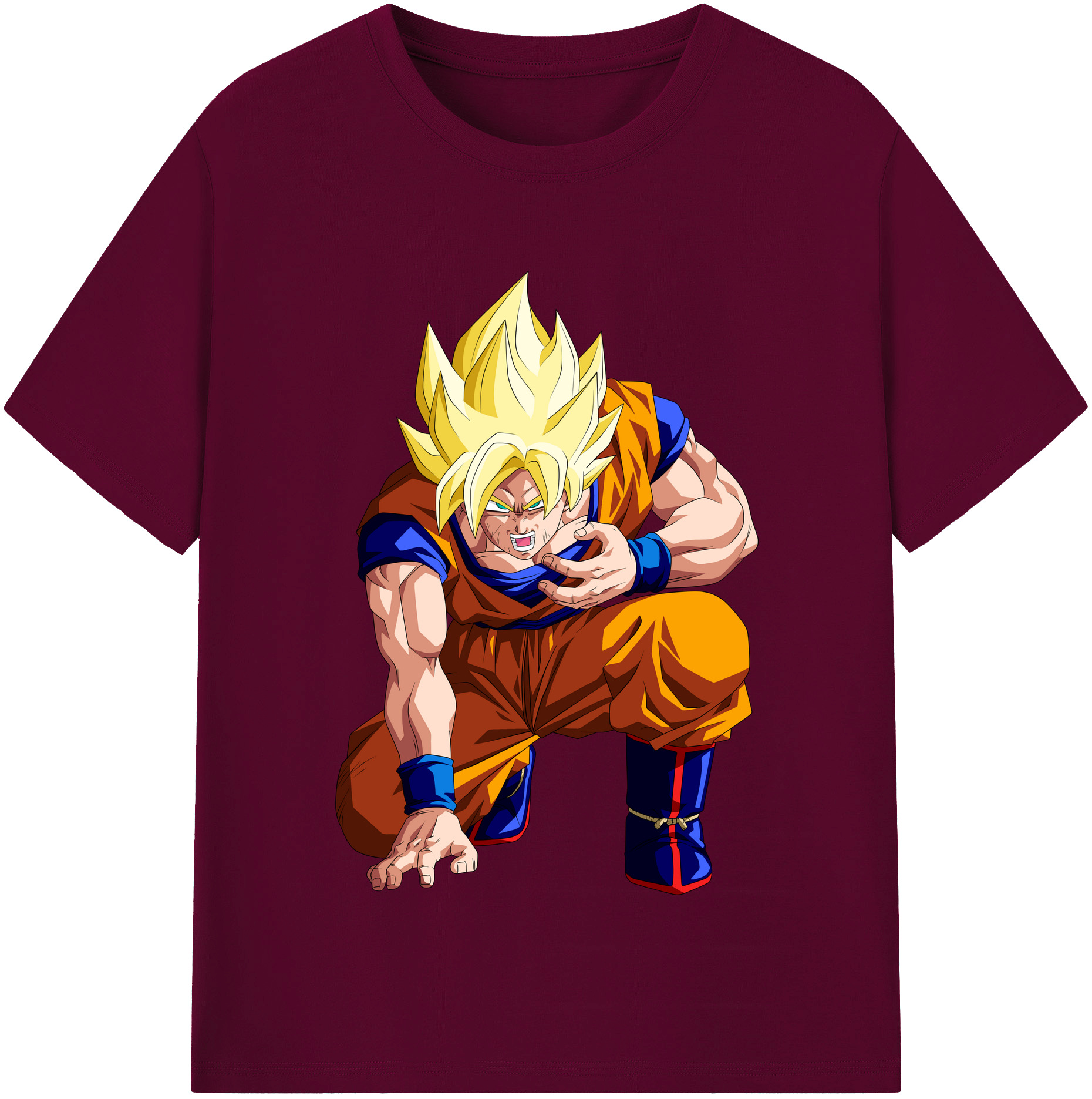 （画像用） ドラゴンボール 孫悟空（そん ごくう）Son Goku カカロット DRAGON BALL Kakarotto レディースカジュアルプリントTシャツ（綿100％）